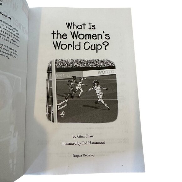 What Is The Womens World Cup? Hardcover Book By Gina Shaw Who HQ Paperback - Picture 8 of 16